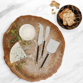 Rustic Natural Wood Cheese Board  Elegant Serving Platter for Entertaining